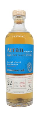 ARRAN - 22 ans - Millésime 2001 - Bourbon Barrel - Foundations - 46,40%