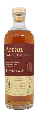 ARRAN - 14 ans - Millésime 2009 - Re-fill Sherry Hogshead - Foundations - 56,50%