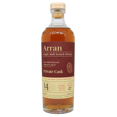 ARRAN - 14 ans - Millésime 2009 - Re-fill Sherry Hogshead - Foundations - 56,50%