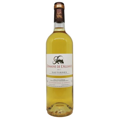 Domaine DE L'ALLIANCE - Sauternes - Sweet wine 2011 cheap buy as good as yquem best price good opinion