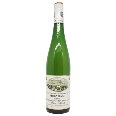 FRITZ HAAG - BRAUNEBERGER Juffer Sonnenuhr Riesling Spätlese  1986 Bon avis achat au meilleur prix caviste bordeaux