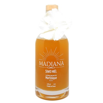 MADIANA - Siwo Mièl - Cocktail artisanal au rhum agricole de Martinique - Maracudja, Mangue, Vanille et épices - 15%