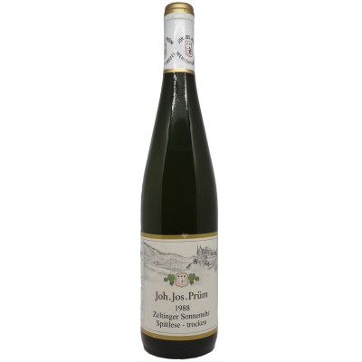 JJ PRÜM - Reloj de sol Zeltinger - Riesling - Seco (seg) 1988