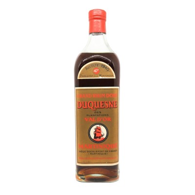 DUQUESNE - Grand Rhum Doré des Plantations du Val D'or de la Martinique - 1940 - 78cl - 47%