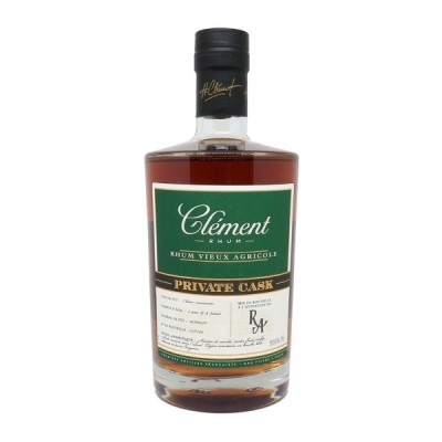 Rum Artesanal - Clément - Private Cask - Millésime 2015 - 5 ans - 55.5%