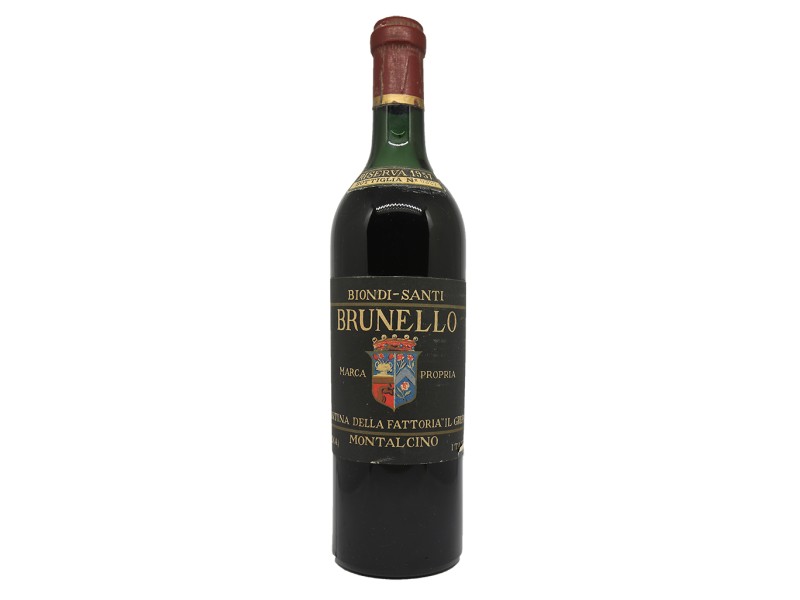 Brunello di Montalcino-BIONDI-SANTI - BRUNELLO DI MONTALCINO - RISERVA II  GREPPO 1957 - Clos des Spiritueux - Vendita online di distillati di qualità